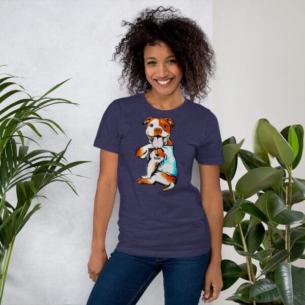 Dog Mom, Pitbull Shirts For Women, Pitbull Mom Shirt, Short-Sleeve Unisex T-Shirt - Image 2