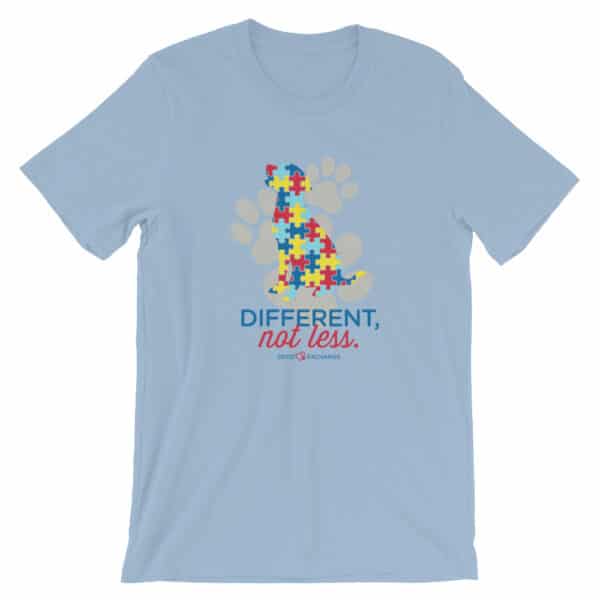 Different Not less Autism - Light Shirts 2 - Short-Sleeve Unisex T-Shirt - DecoExchange Autism Awareness - Image 4