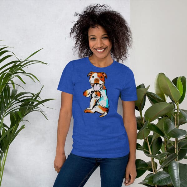 Dog Mom, Pitbull Shirts For Women, Pitbull Mom Shirt, Short-Sleeve Unisex T-Shirt - Image 7
