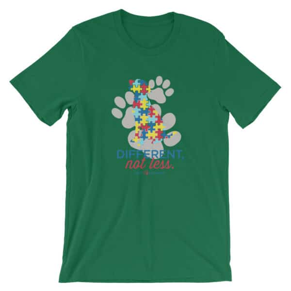 Different Not less Autism - Light Shirts 2 - Short-Sleeve Unisex T-Shirt - DecoExchange Autism Awareness - Image 2