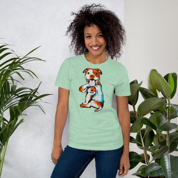 Dog Mom, Pitbull Shirts For Women, Pitbull Mom Shirt, Short-Sleeve Unisex T-Shirt - Image 4