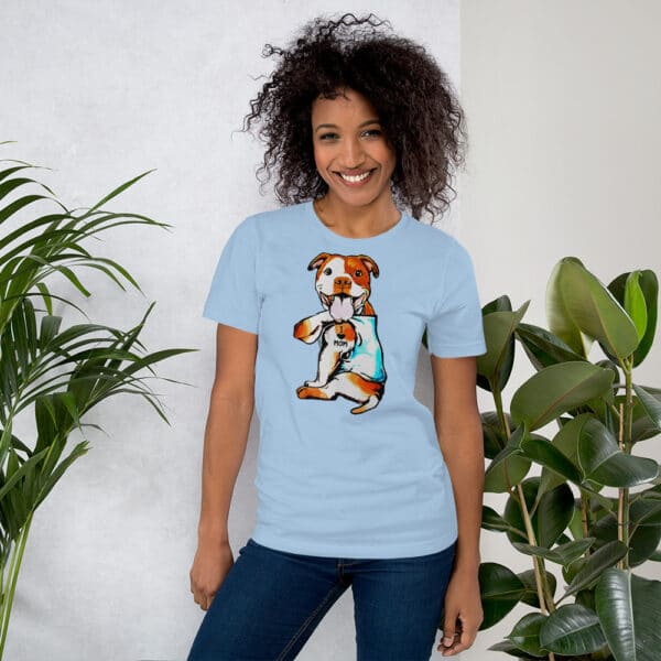 Dog Mom, Pitbull Shirts For Women, Pitbull Mom Shirt, Short-Sleeve Unisex T-Shirt - Image 5