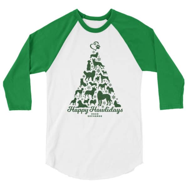 Green - Howlidays - 3/4 sleeve raglan shirt - DecoExchange