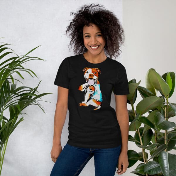 Dog Mom, Pitbull Shirts For Women, Pitbull Mom Shirt, Short-Sleeve Unisex T-Shirt