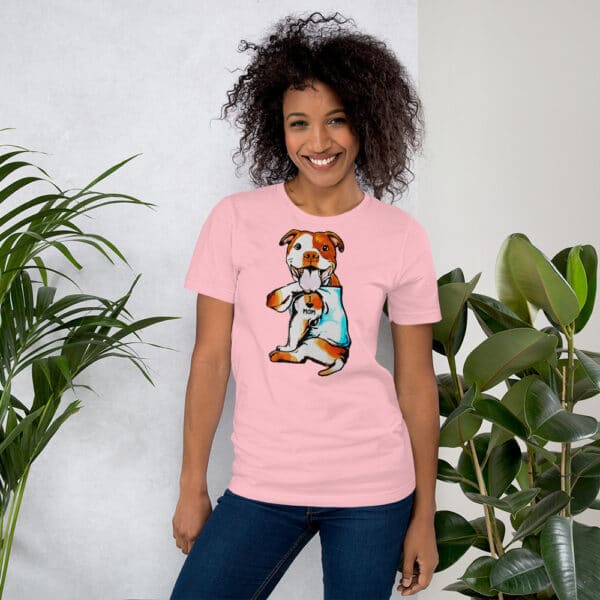 Dog Mom, Pitbull Shirts For Women, Pitbull Mom Shirt, Short-Sleeve Unisex T-Shirt - Image 8