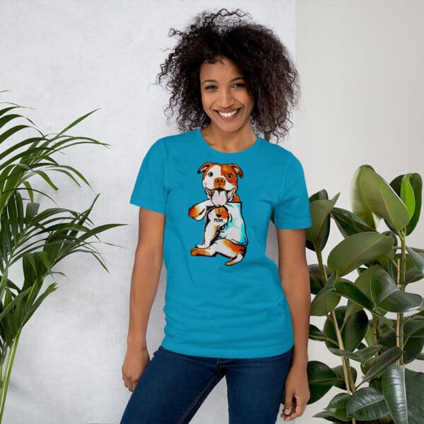 Dog Mom, Pitbull Shirts For Women, Pitbull Mom Shirt, Short-Sleeve Unisex T-Shirt - Image 6